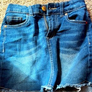 Girls, jean skirt, size 10